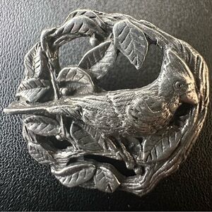 Silver Bird Brooch